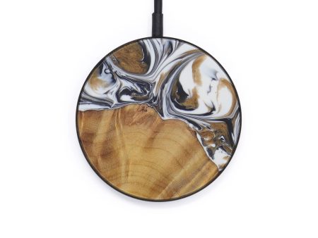 Circle Wood+Resin Wireless Charger - Sofeya (Black & White, 594069) Online