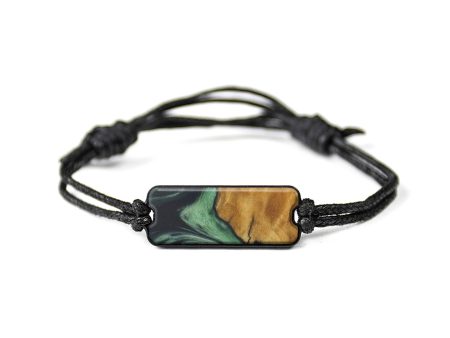 Classic Wood+Resin Bracelet - Joan (Dark Green, 589970) Fashion