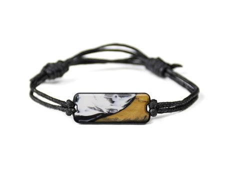 Classic Wood+Resin Bracelet - Joji (Black & White, 591037) For Discount