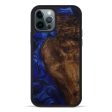 iPhone 12 Pro Wood+Resin Phone Case - Traci (Dark Blue, 590357) For Discount