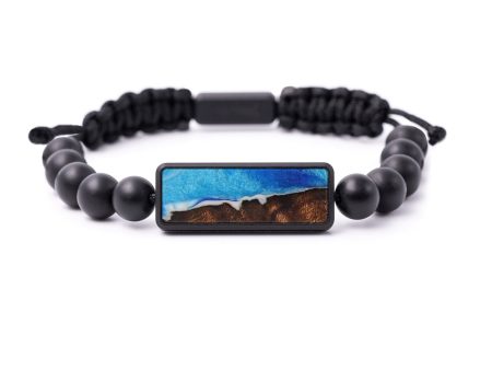 Bead Wood+Resin Bracelet - Tish (Light Blue, 594747) For Discount