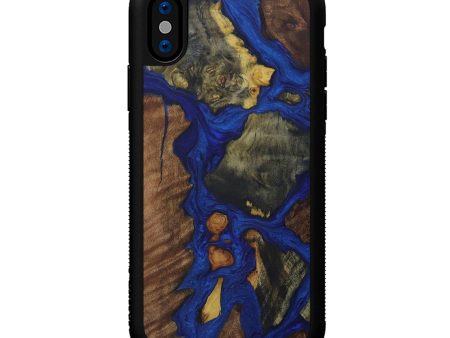 iPhone X Wood+Resin Phone Case - Hiro (Mosaic, 590368) Online now