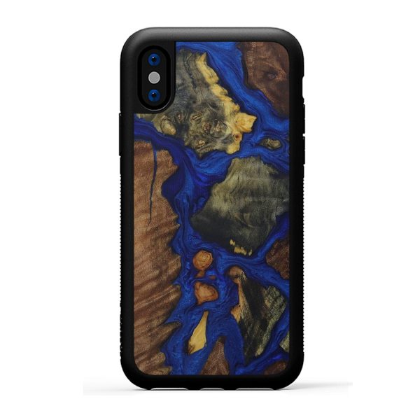 iPhone X Wood+Resin Phone Case - Hiro (Mosaic, 590368) Online now