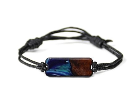 Classic Wood+Resin Bracelet - Shaine (Dark Blue, 593267) Cheap