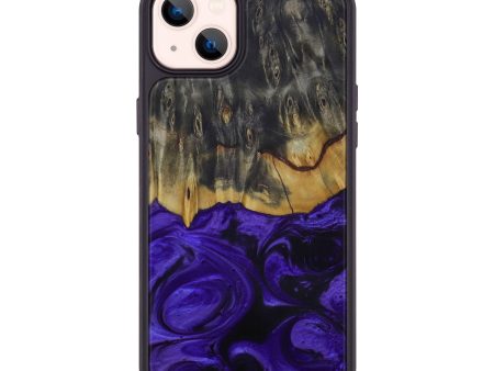 iPhone 14 Plus Wood+Resin Phone Case - Vince (Purple, 593654) Cheap