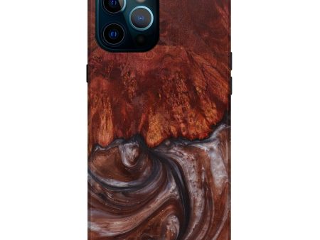 iPhone 12 Pro Max Wood+Resin Live Edge Phone Case - Callie (Metallic, 591400) on Sale