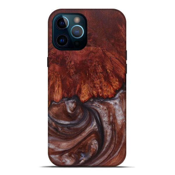 iPhone 12 Pro Max Wood+Resin Live Edge Phone Case - Callie (Metallic, 591400) on Sale