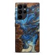 Galaxy S22 Ultra Wood+Resin Live Edge Phone Case - Sharla (Light Blue, 593338) Online Hot Sale