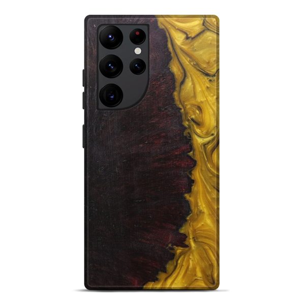 Galaxy S22 Ultra Wood+Resin Live Edge Phone Case - Tandy (Metallic, 594860) For Discount