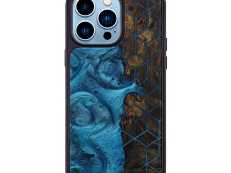 iPhone 14 Pro Max Wood+Resin Phone Case - Yves (Pattern, 595228) For Discount