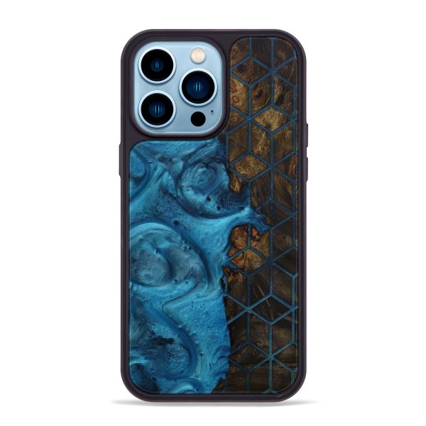 iPhone 14 Pro Max Wood+Resin Phone Case - Yves (Pattern, 595228) For Discount