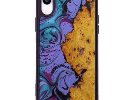 iPhone Xr Wood+Resin Phone Case - Krissie (Purple, 591159) Discount