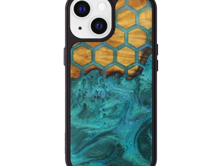 iPhone 13 Wood+Resin Phone Case - Zina (Pattern, 595164) Fashion