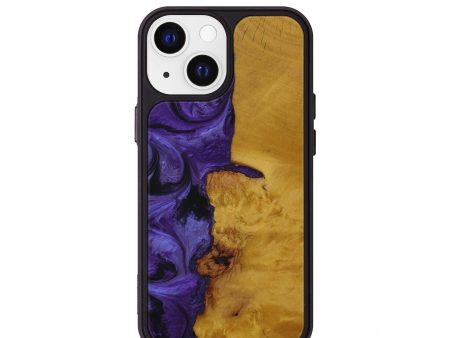 iPhone 13 mini Wood+Resin Phone Case - Karisa (Purple, 592558) Online