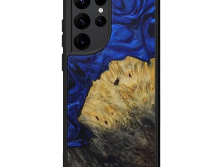 Galaxy S22 Ultra Wood+Resin Phone Case - Cantrell (Dark Blue, 590367) Online now