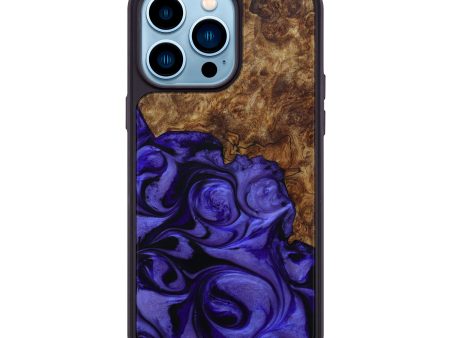 iPhone 14 Pro Max Wood+Resin Phone Case - Orley (Purple, 592543) Discount