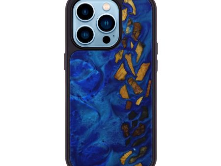 iPhone 14 Pro Wood+Resin Phone Case - Tove (Mosaic, 593352) Hot on Sale