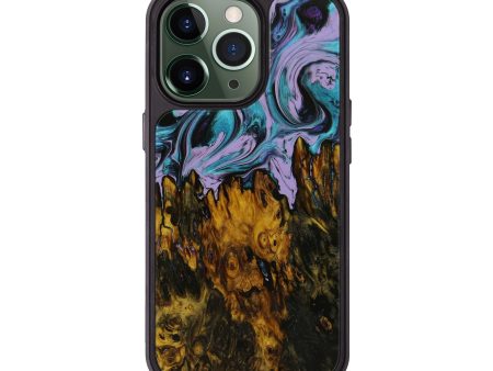 iPhone 13 Pro Wood+Resin Phone Case - Torrey (Purple, 593687) Hot on Sale