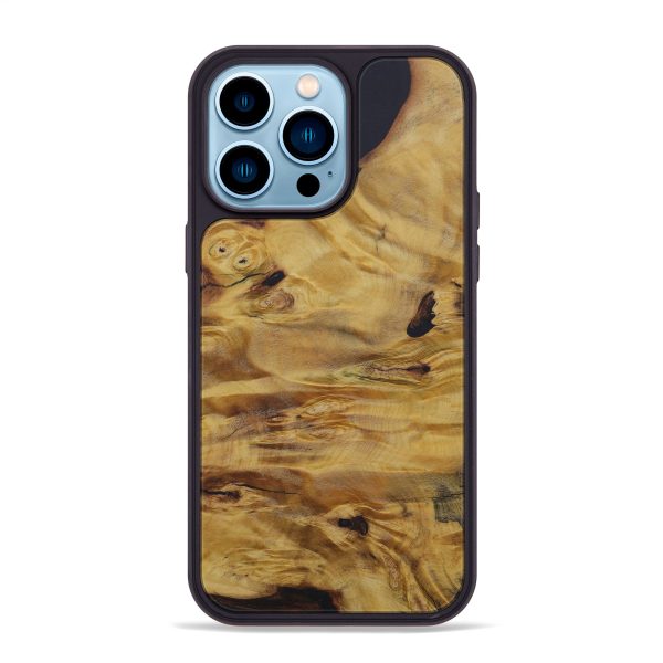 iPhone 14 Pro Max Burl Wood Phone Case - Dedra (Buckeye Burl, 588895) on Sale