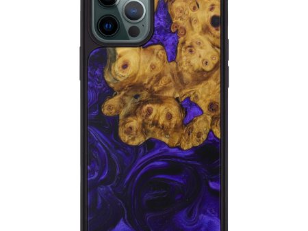 iPhone 12 Pro Max Wood+Resin Phone Case - Columbia (Purple, 589415) Supply