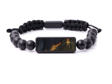 Bead Wood+Resin Bracelet - Metyn (Pure Black, 590410) For Discount