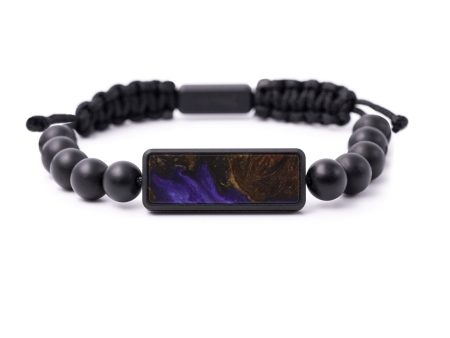 Bead Wood+Resin Bracelet - Alanzo (Purple, 595027) Fashion