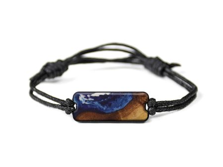 Classic Wood+Resin Bracelet - Karrah (Dark Blue, 588206) on Sale