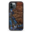 iPhone 12 Pro Wood+Resin Phone Case - Benne (Teal & Gold, 594962) Online