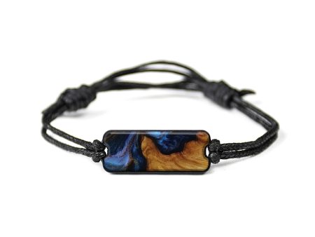 Classic Wood+Resin Bracelet - Noeschka (Teal & Gold, 590822) Online Sale