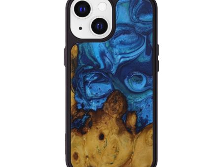 iPhone 13 Wood+Resin Phone Case - Wardell (Dark Blue, 587532) Supply