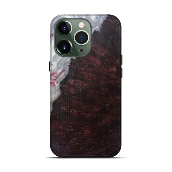 iPhone 13 Pro Wood+Resin Live Edge Phone Case - Jaffer (Metallic, 594899) on Sale