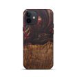 iPhone 12 mini Wood+Resin Live Edge Phone Case - Bo (Dark Red, 592344) For Discount