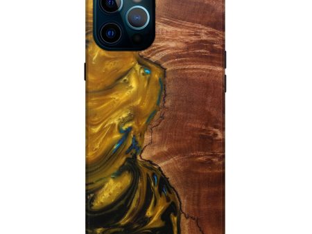 iPhone 12 Pro Max Wood+Resin Live Edge Phone Case - Rickey (Metallic, 589806) Online