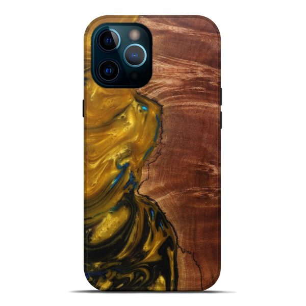 iPhone 12 Pro Max Wood+Resin Live Edge Phone Case - Rickey (Metallic, 589806) Online