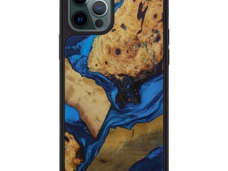 iPhone 12 Pro Max Wood+Resin Phone Case - Balak (Mosaic, 592176) For Discount