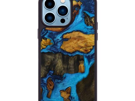 iPhone 14 Pro Max Wood+Resin Phone Case - Marianna (Mosaic, 592147) Supply