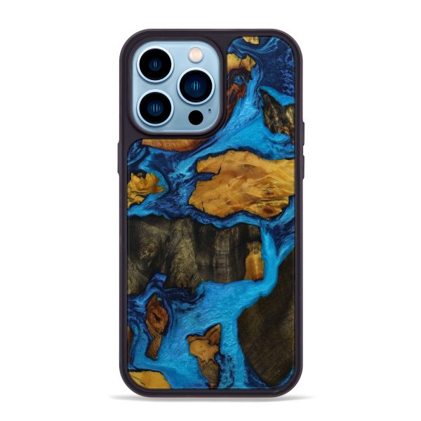 iPhone 14 Pro Max Wood+Resin Phone Case - Marianna (Mosaic, 592147) Supply