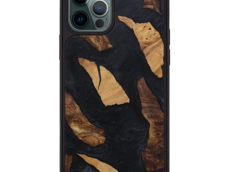 iPhone 12 Pro Max Wood+Resin Phone Case - Berneice (Mosaic, 595288) Online Hot Sale