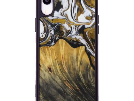 iPhone Xr Wood+Resin Phone Case - Manilla (Black & White, 594760) Online