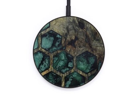 Circle Wood+Resin Wireless Charger - Shelly (Pattern, 595799) on Sale