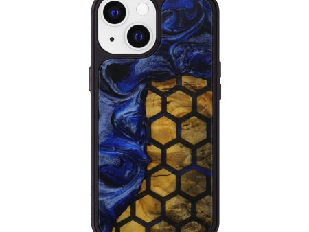 iPhone 13 Wood+Resin Phone Case - Caleigh (Pattern, 595224) on Sale