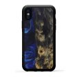 iPhone X Wood+Resin Phone Case - Nayneshkumar (Dark Blue, 593294) Cheap