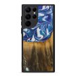 Galaxy S22 Ultra Wood+Resin Phone Case - Amaris (Dark Blue, 589265) Hot on Sale