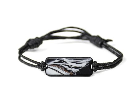 Classic ResinArt Bracelet - Erik (Black & White, 589315) For Sale