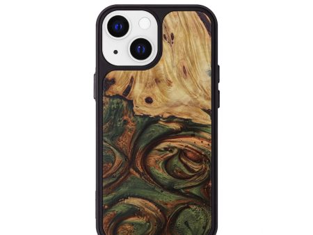 iPhone 13 mini Wood+Resin Phone Case - Ohio (Dark Green, 589138) Supply