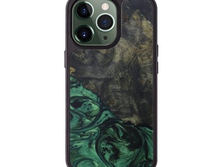 iPhone 13 Pro Wood+Resin Phone Case - Darryle (Dark Green, 589074) Supply