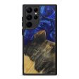 Galaxy S22 Ultra Wood+Resin Phone Case - Taiwana (Dark Blue, 589248) Fashion