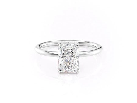 The Low Profile Kamellie Set With A 4.5 Carat Radiant Moissanite Fashion