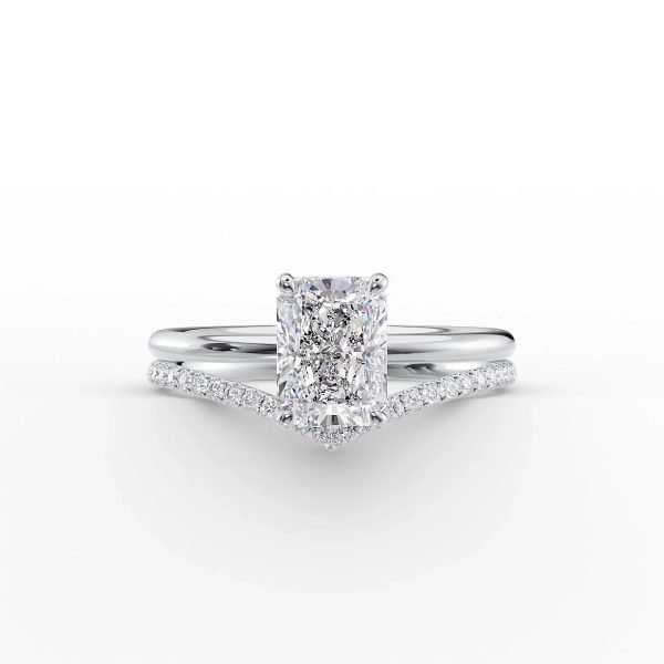 The Low Profile Kamellie Set With A 2 Carat Radiant Moissanite Discount