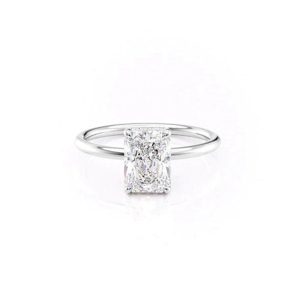 The Low Profile Kamellie Set With A 2 Carat Radiant Moissanite Discount